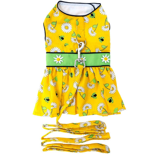 Ladybugs and Daisies Dog Dress w/ Matching Leash - Doglicious Bakery Bites