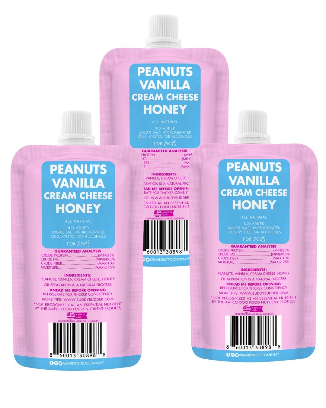 LIMITED EDITION Glazed Donut Buddy Budder -  peanut butter - Doglicious Bakery Bites