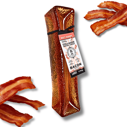 Mighty Marrows Collagen Dental Chew - Bacon - 2 Sizes - Doglicious Bakery Bites
