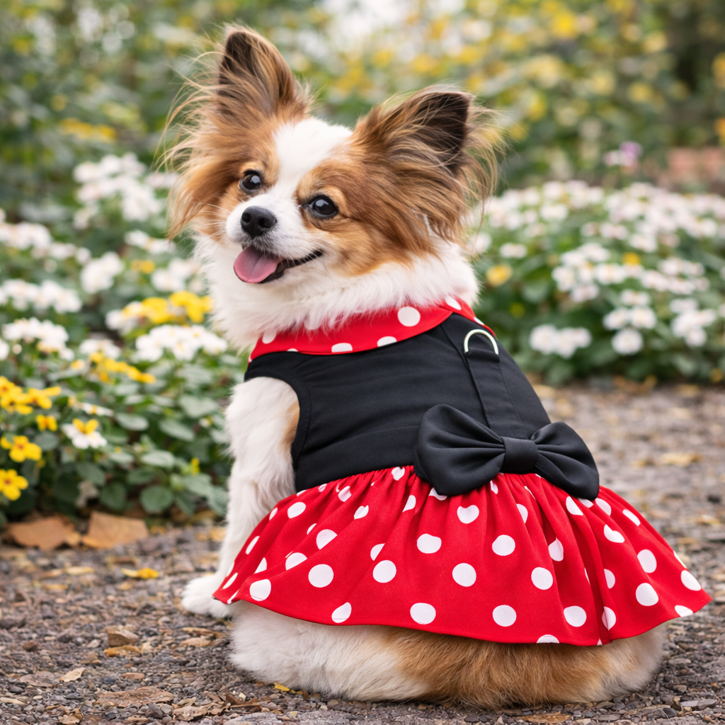 Minnie Dots Harness Dress - Doglicious Bakery Bites