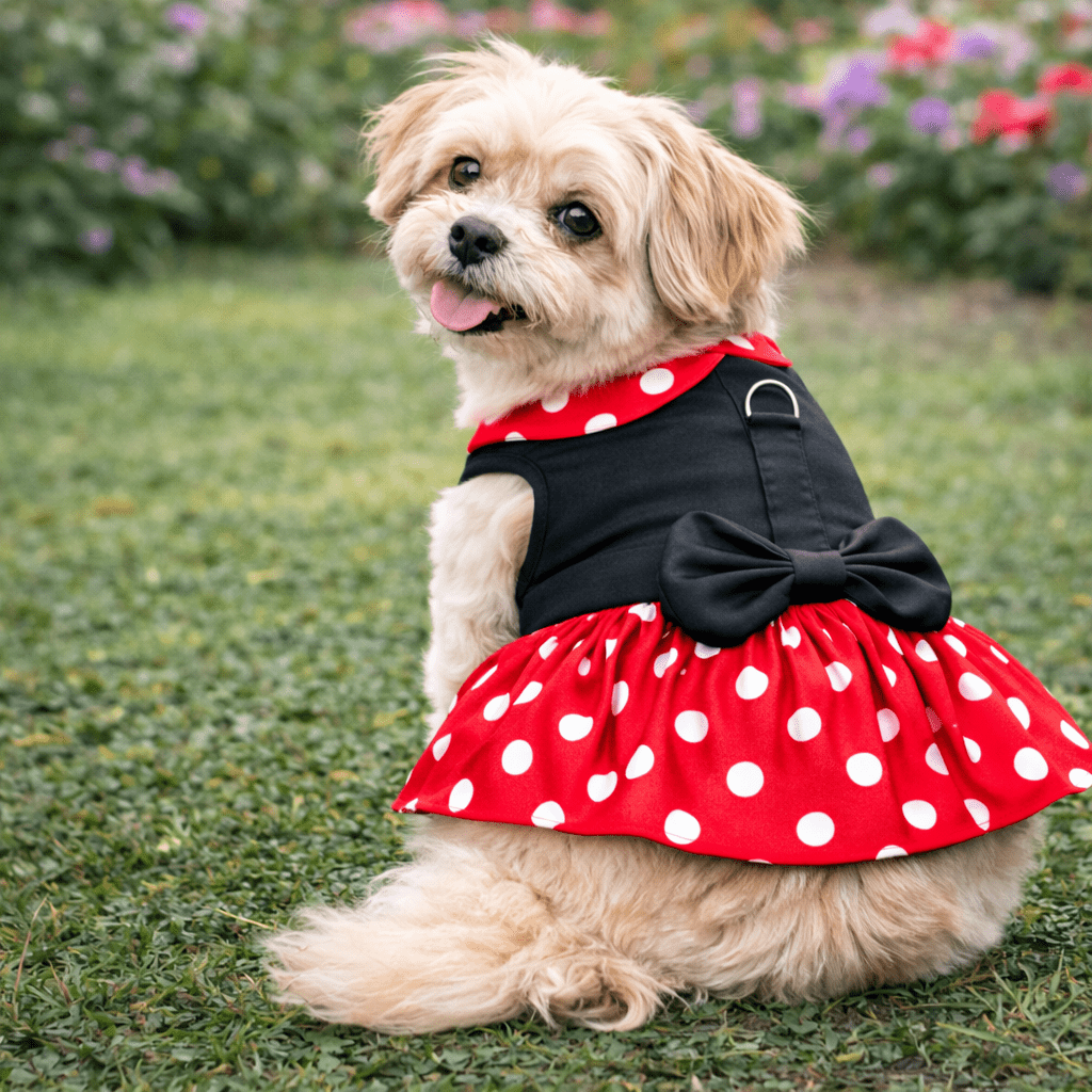 Minnie Dots Harness Dress - Doglicious Bakery Bites