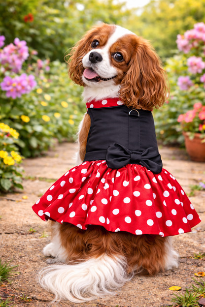 Minnie Dots Harness Dress - Doglicious Bakery Bites