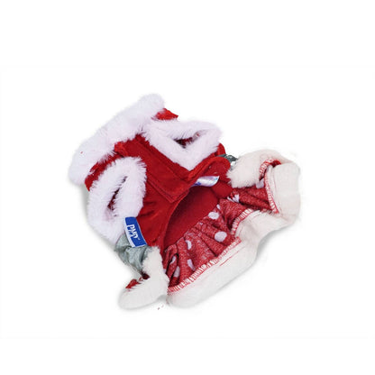 Mrs. Claus Velvet Dog Dress - Doglicious Bakery Bites