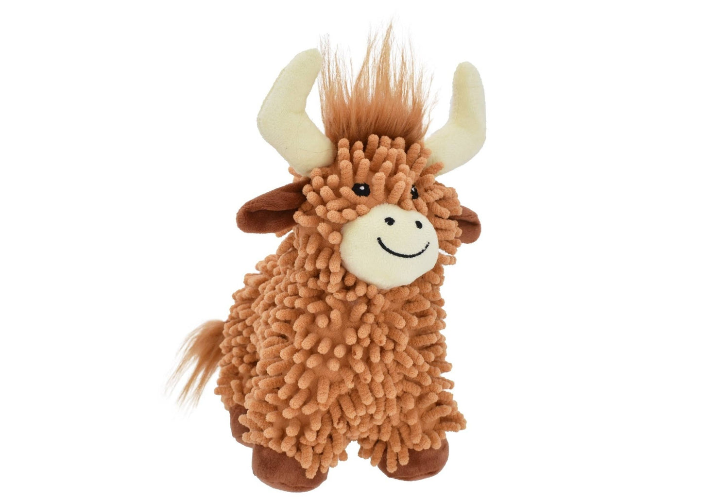 Multipet Floppy Highland Cow Dog Toy 10" - Doglicious Bakery Bites