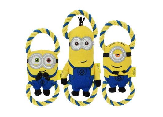 Multipet Minion Double Tug Dog Rope Toy Assrt. 16" - Doglicious Bakery Bites
