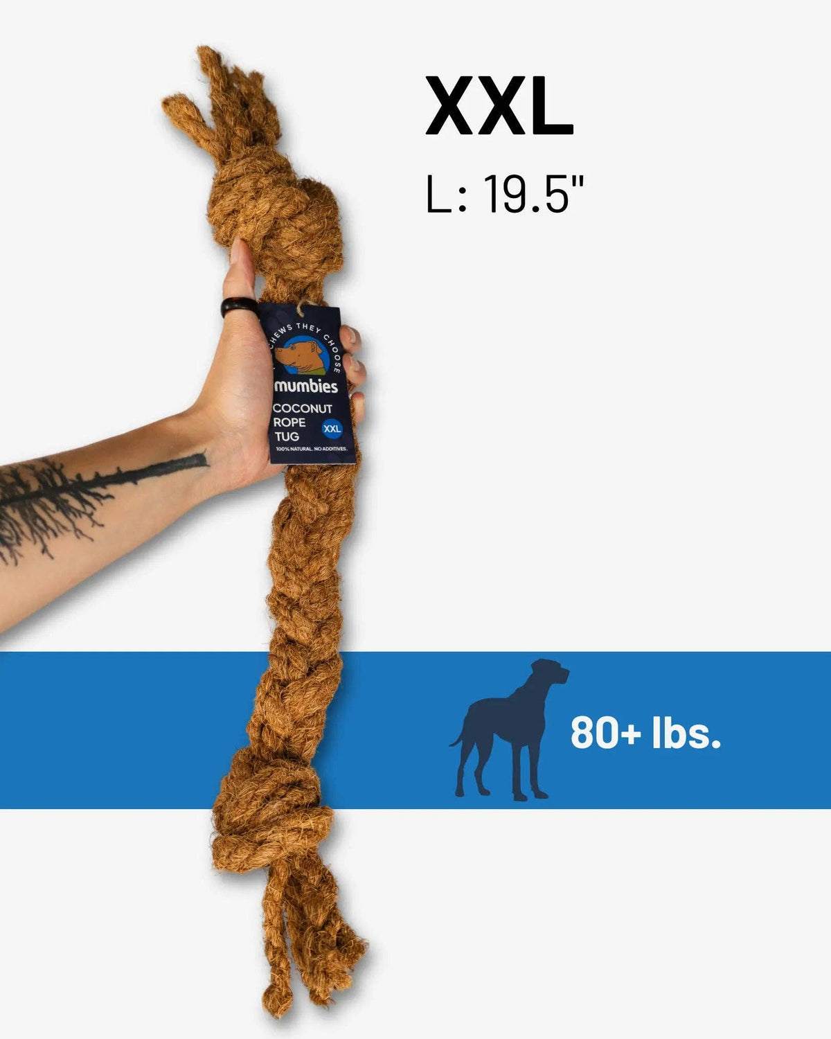 Mumbies - Coconut Rope Tug - Doglicious Bakery Bites