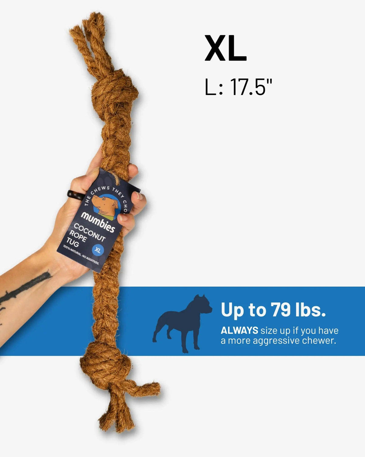 Mumbies - Coconut Rope Tug - Doglicious Bakery Bites