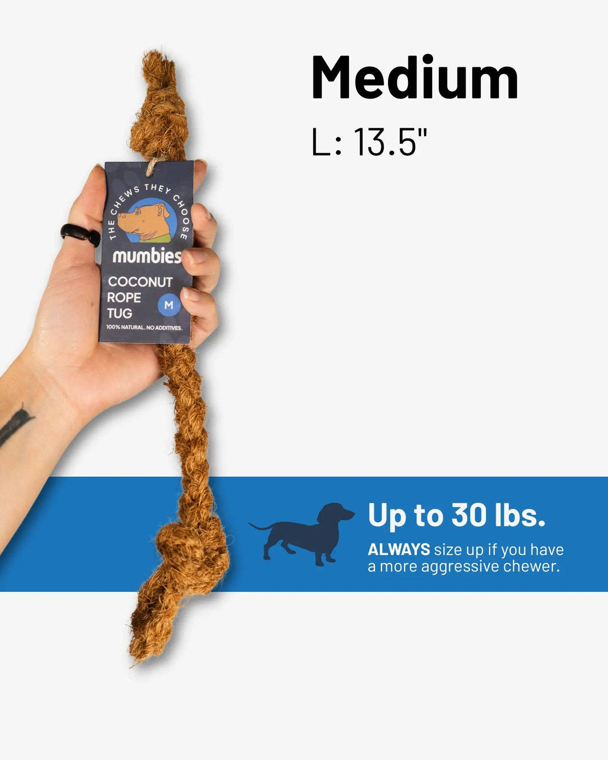 Mumbies - Coconut Rope Tug - Doglicious Bakery Bites