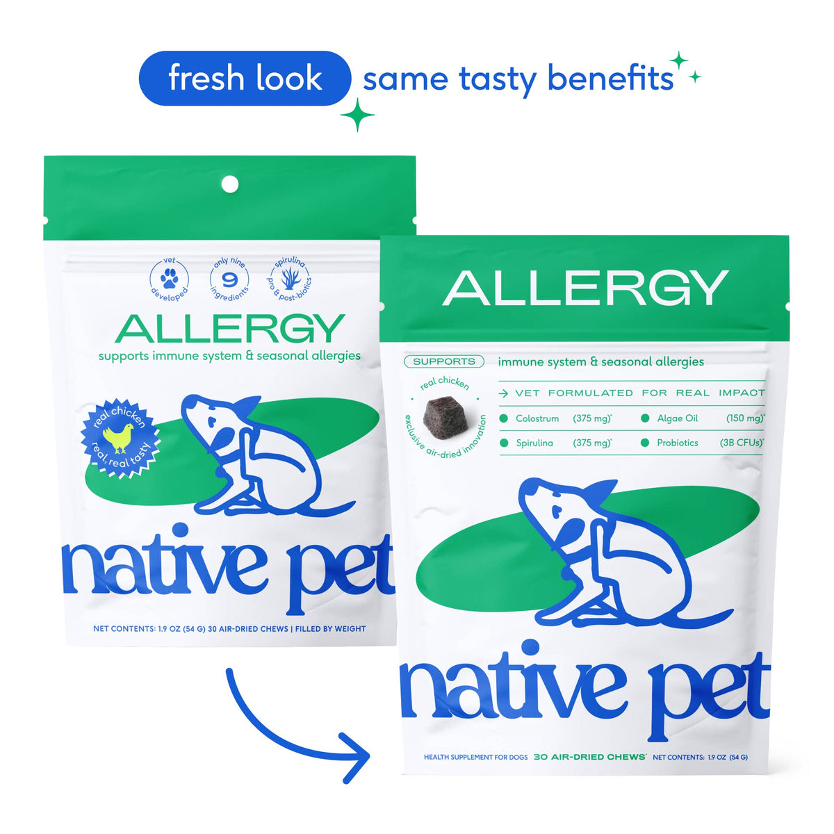 Native Pet - Allergy & Immune Chews, an Allergy & Itch Relief Supplement - Doglicious Bakery Bites