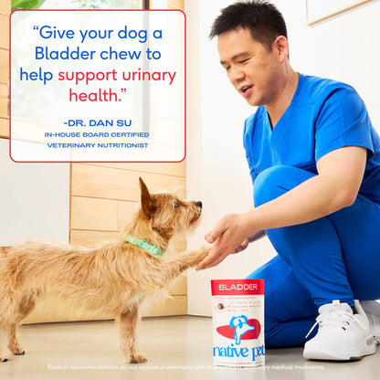 Native Pet - Cranberry Bladder Chews, Kidney & Urinary Supplement for Dog - Doglicious Bakery Bites