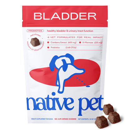 Native Pet - Cranberry Bladder Chews, Kidney & Urinary Supplement for Dog - Doglicious Bakery Bites