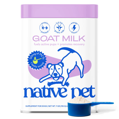 Native Pet - Goat Milk Powder Recovery & Energy Support for Active Dogs - Doglicious Bakery Bites