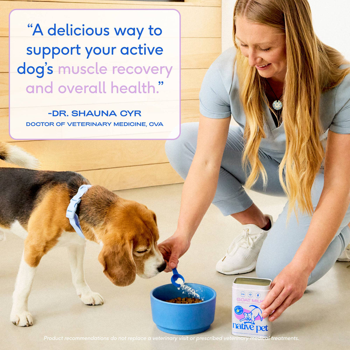 Native Pet - Goat Milk Powder Recovery & Energy Support for Active Dogs - Doglicious Bakery Bites