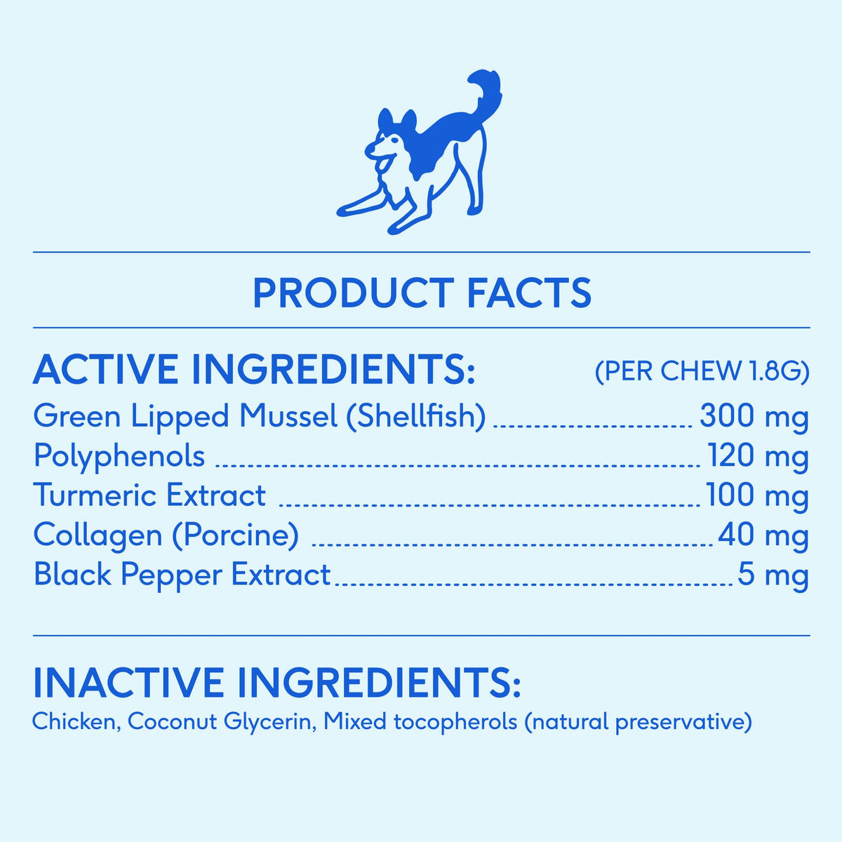 Native Pet - Hip+Joint Inflammatory Care Chews, Hip & Joint Supplement - Doglicious Bakery Bites