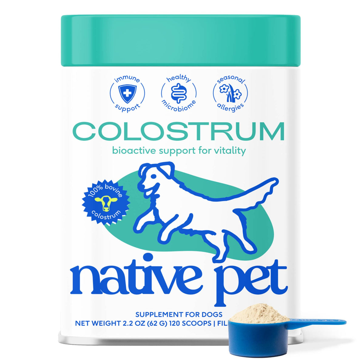 Native Pet - Native Pet Colostrum Immune System Powder Supplement for Dog - Doglicious Bakery Bites