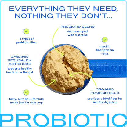 Native Pet - Probiotic & Prebiotic Powder Vet-Formulated Supplement - Doglicious Bakery Bites