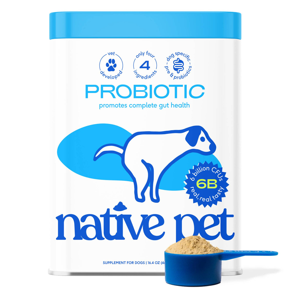 Native Pet - Probiotic & Prebiotic Powder Vet-Formulated Supplement - Doglicious Bakery Bites