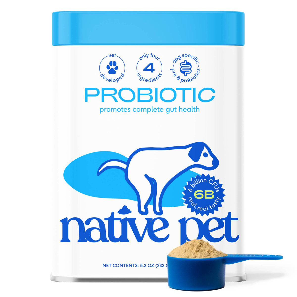 Native Pet - Probiotic & Prebiotic Powder Vet-Formulated Supplement - Doglicious Bakery Bites