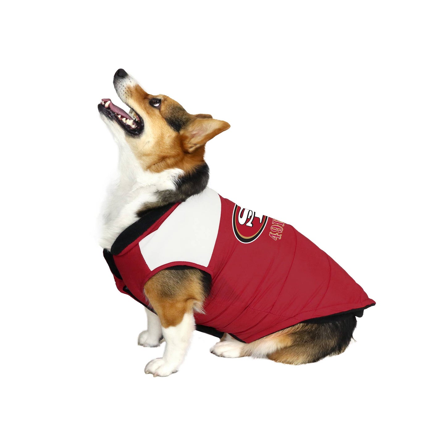 NFL San Francisco 49ers Pet Parka Puffer Vest - Doglicious Bakery Bites