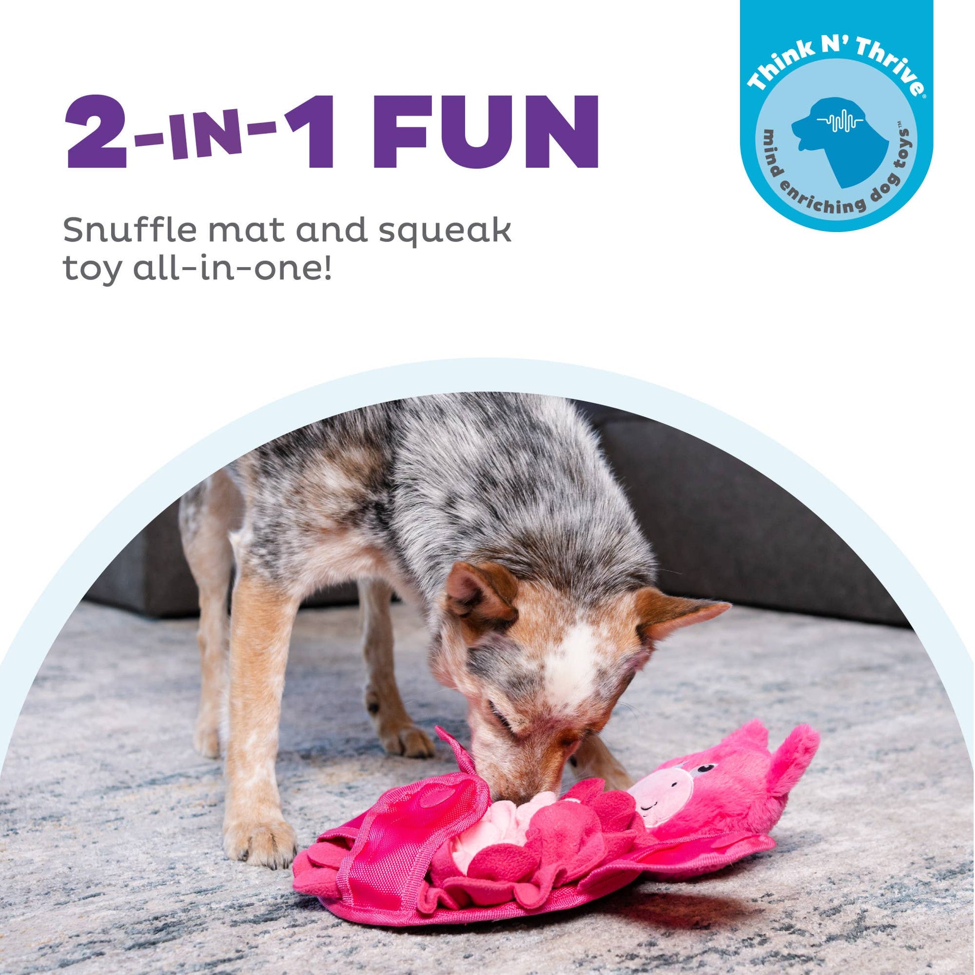 Nina Ottosson Snuffle Palz Pig TNT Pink Large - Doglicious Bakery Bites