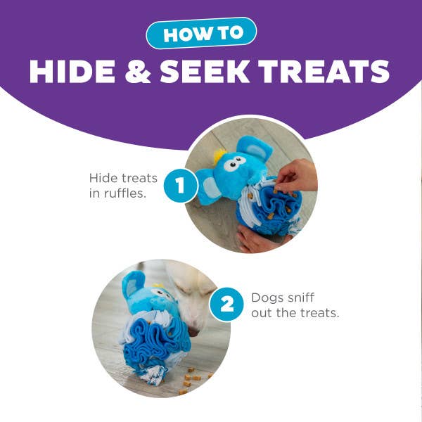 Nina Ottosson Stuff N' Snuffle Elephant Interactive Dog Toy - Doglicious Bakery Bites