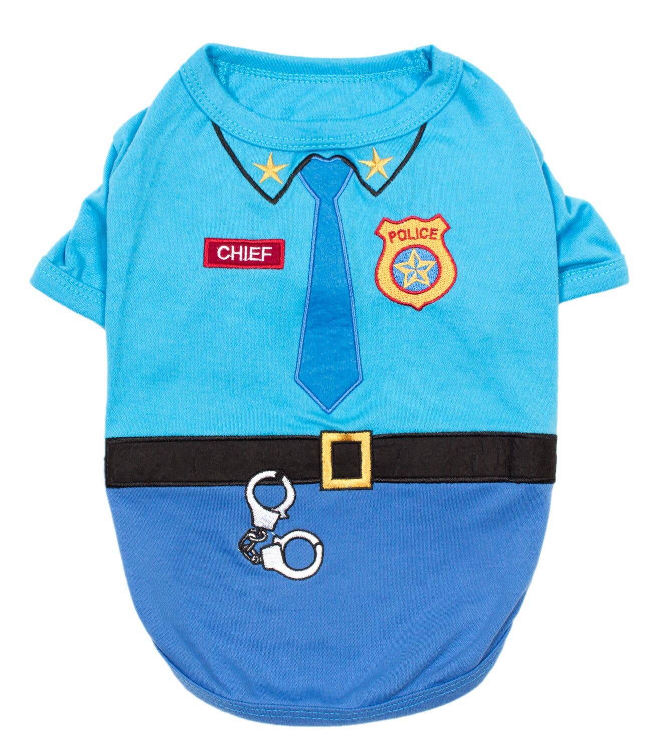 Officer Woof Dog T-Shirt – Cute Halloween Costume Pet Shirt - Doglicious Bakery Bites