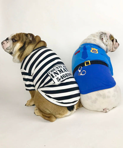 Officer Woof Dog T-Shirt – Cute Halloween Costume Pet Shirt - Doglicious Bakery Bites