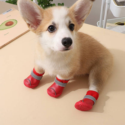 PAWPAWwholesale - Waterproof Dog Shoes – Anti-Slip Pet Leather Boots_CWMM7257 - Doglicious Bakery Bites