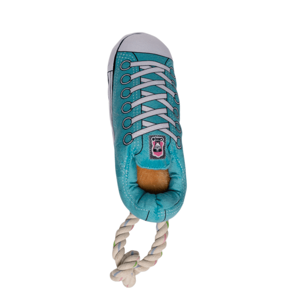Pawsitively Plush: Squeaking Comfort Sneaker Dog Toy - Blue - Doglicious Bakery Bites