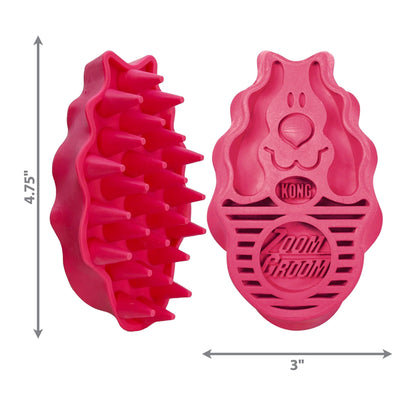 Pet Palette Distribution - KONG® ZoomGroom® Raspberry Brush Large - Doglicious Bakery Bites