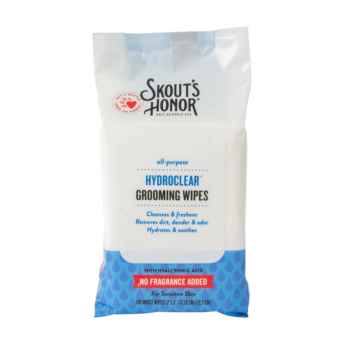 Pet Palette Distribution - Skout's Honor HydroClear Grooming Wipes No Fragrance 100ct - Doglicious Bakery Bites
