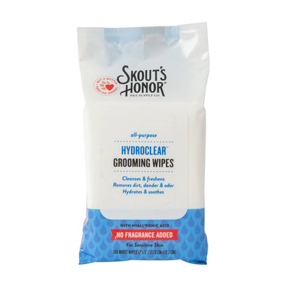 Pet Palette Distribution - Skout's Honor HydroClear Grooming Wipes No Fragrance 100ct - Doglicious Bakery Bites