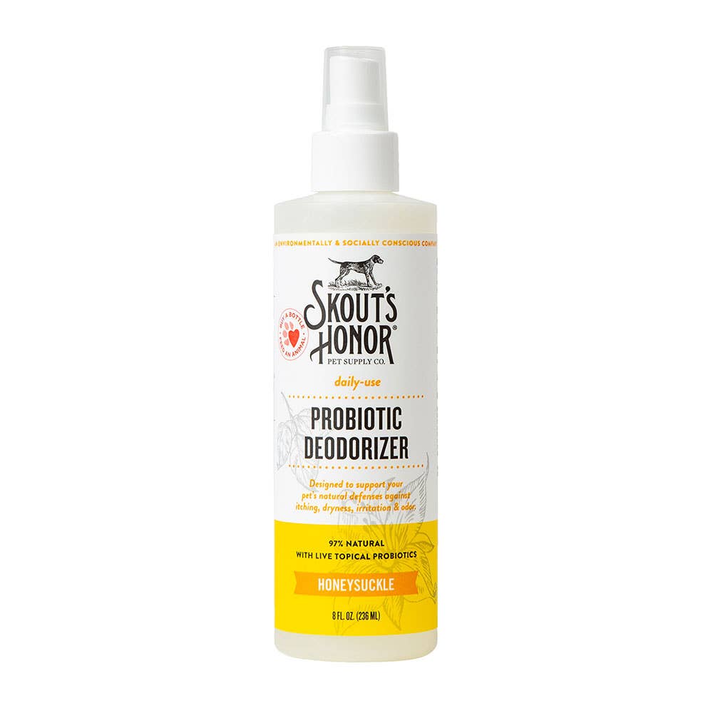 Pet Palette Distribution - Skout's Honor Probiotic Daily Use Deodorizer Honeysuckle 8oz - Doglicious Bakery Bites