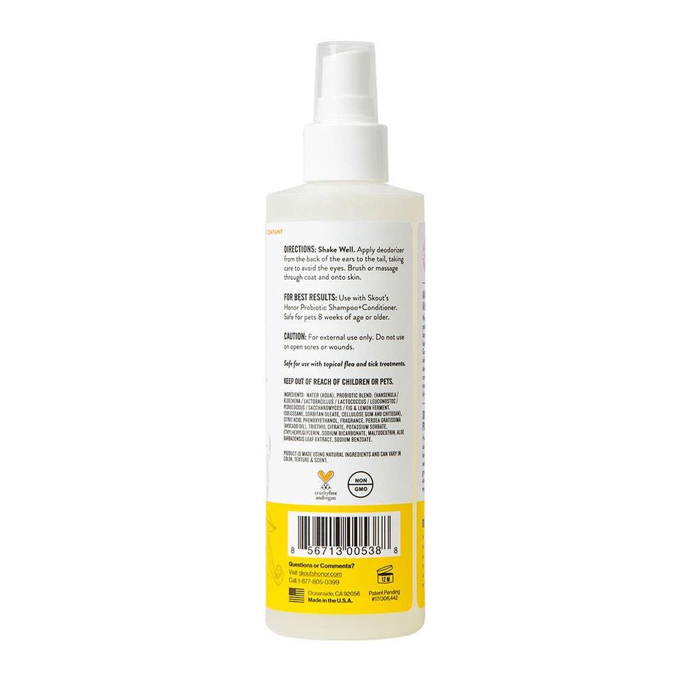 Pet Palette Distribution - Skout's Honor Probiotic Daily Use Deodorizer Honeysuckle 8oz - Doglicious Bakery Bites