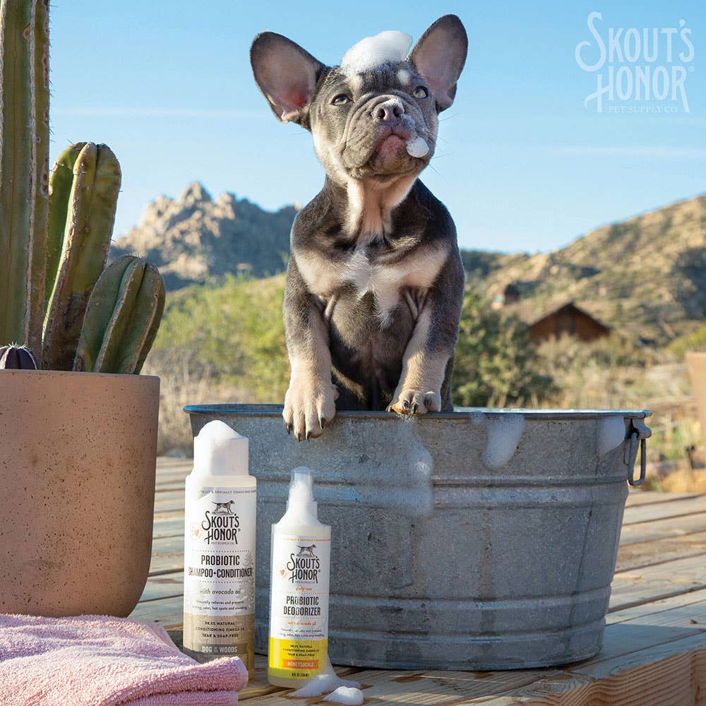 Pet Palette Distribution - Skout's Honor Probiotic Daily Use Deodorizer Honeysuckle 8oz - Doglicious Bakery Bites