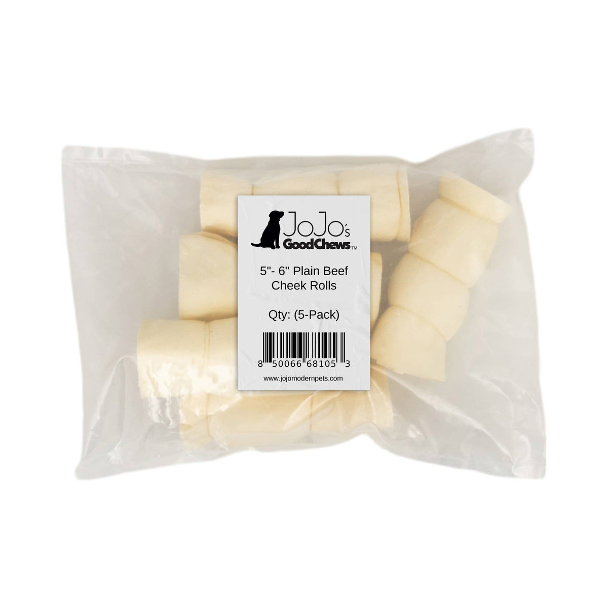 Plain Beef Cheek Rolls Dog Chews - Doglicious Bakery Bites