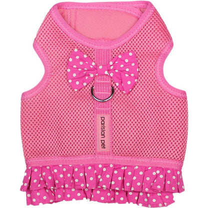 Polka Dot Harness Dress Pink – Adjustable Dog Dress - Doglicious Bakery Bites
