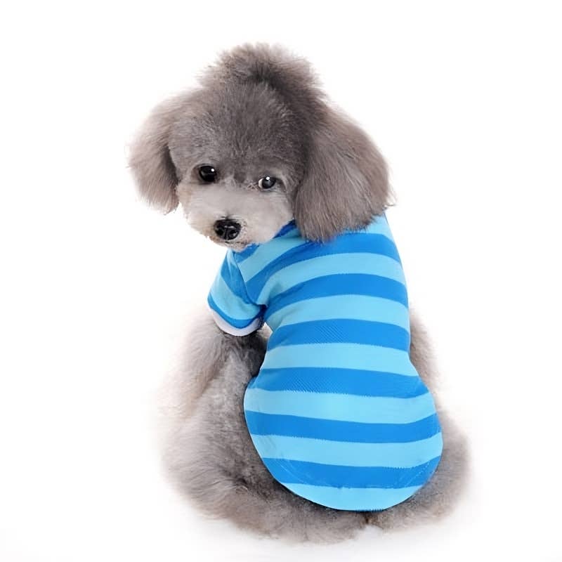 PP Stripe Polo Shirt - Doglicious Bakery Bites