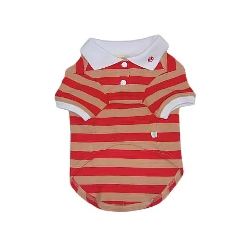PP Stripe Polo Shirt - Doglicious Bakery Bites
