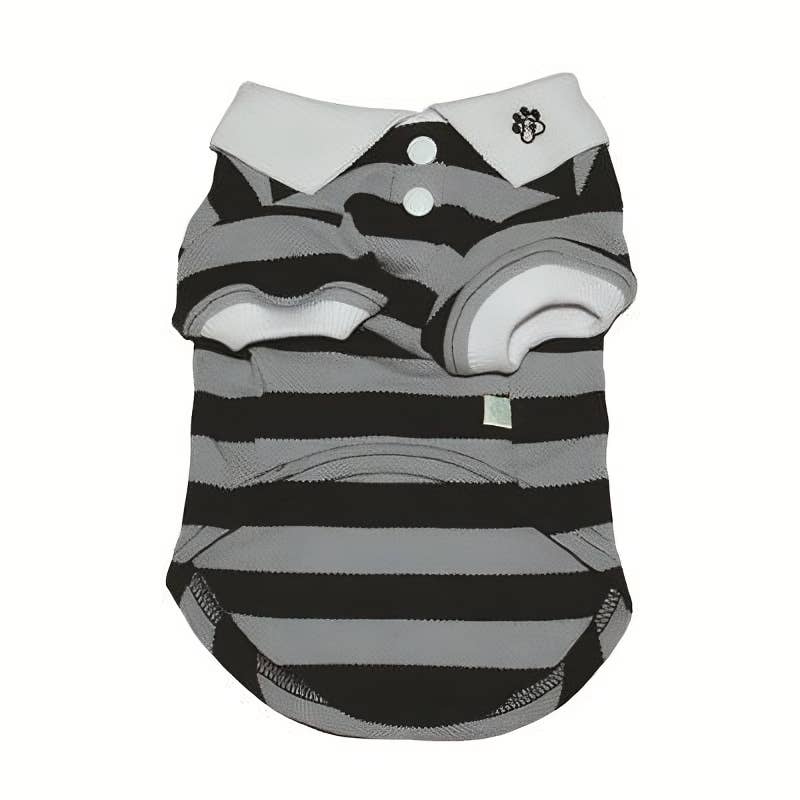 PP Stripe Polo Shirt - Doglicious Bakery Bites