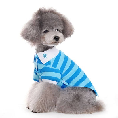 PP Stripe Polo Shirt - Doglicious Bakery Bites