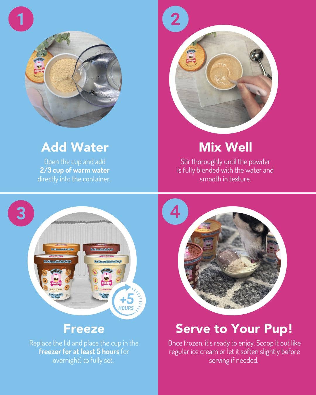 Puppy Scoops Ice Cream Mix - Doglicious Bakery Bites