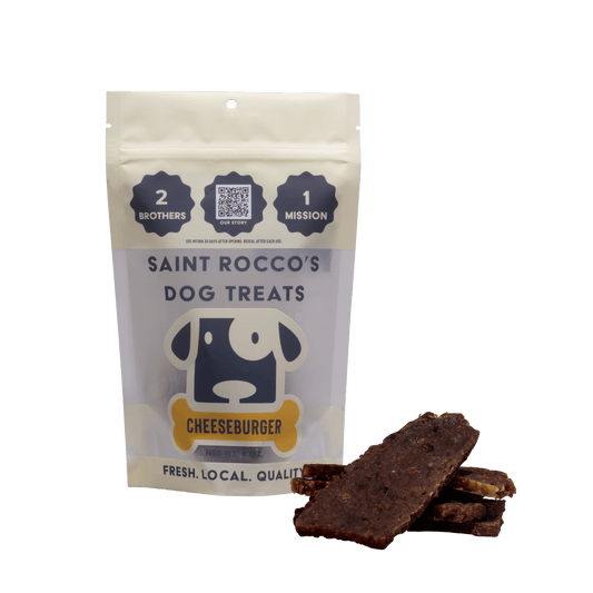 Saint Rocco's Treats - Cheeseburger (8oz) - Doglicious Bakery Bites