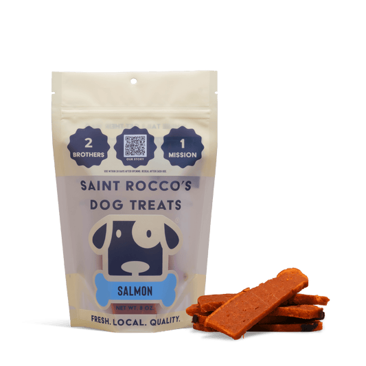 Saint Rocco's Treats - Wild-Caught Alaskan Salmon (8oz) - Doglicious Bakery Bites