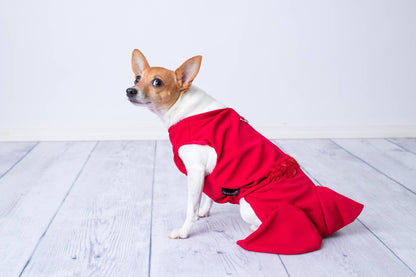 Satin Embellished Dress Red – Elegant Dog Fashion - Doglicious Bakery Bites