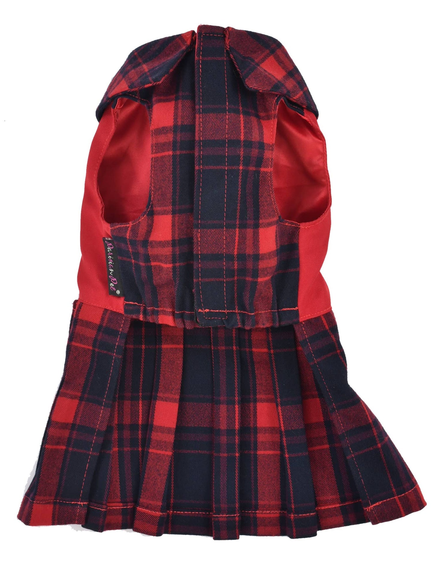 Scottish Pleated Dress Red Blue – Timeless Plaid Pet Apparel - Doglicious Bakery Bites