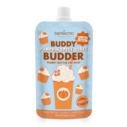 Seasonal Drop Pumpkin Vibes Buddy Budder - Doglicious Bakery Bites