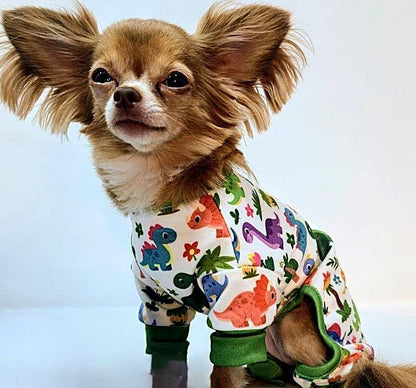 Soft Dog Pajamas - Dinos Fun! - Doglicious Bakery Bites