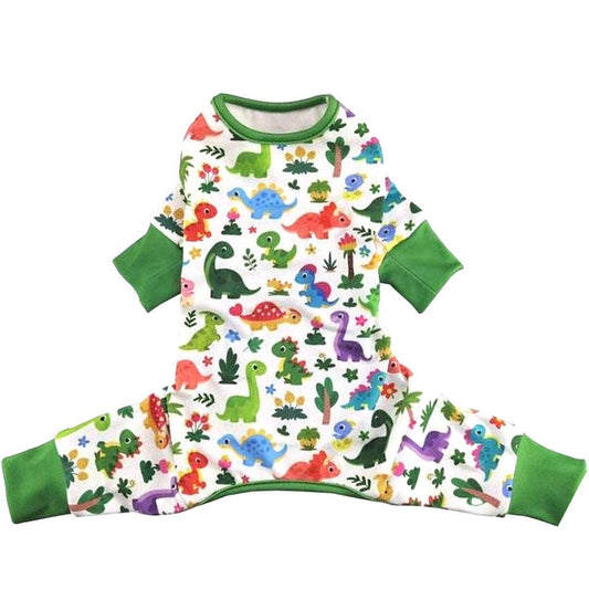 Soft Dog Pajamas - Dinos Fun! - Doglicious Bakery Bites