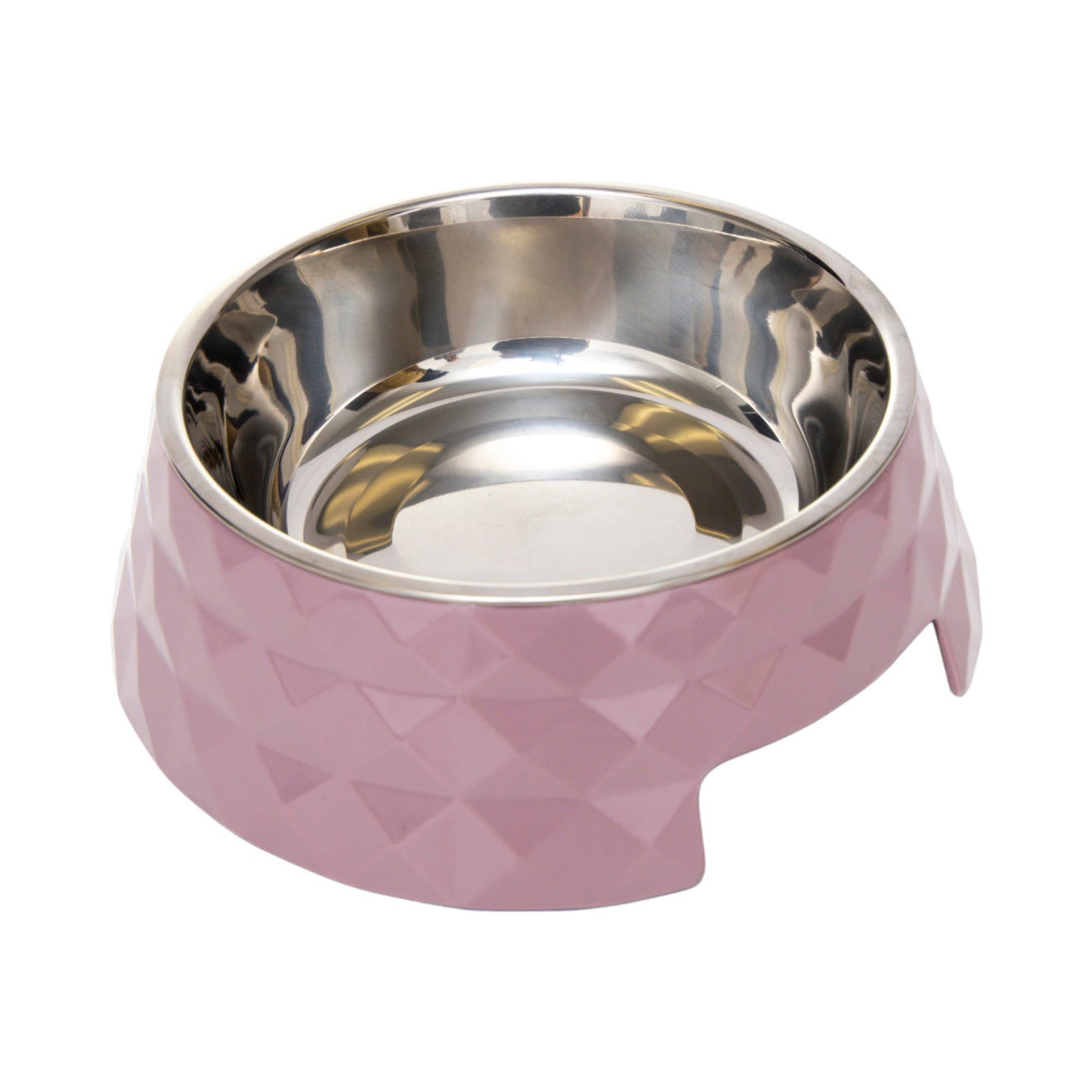 Stainless Steel Dog Bowl (Wood Rose) - Doglicious Bakery Bites